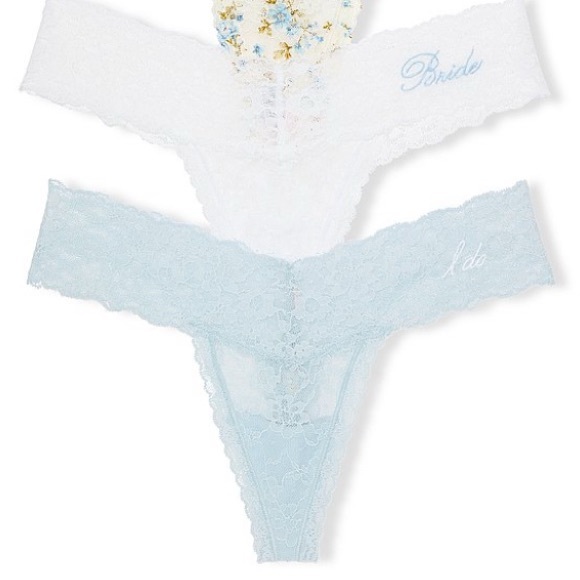 💍 Bridal Panties “I Do” “Mrs” - “Something Blue” 5 Pc Panty Set • Bridal Shower - Picture 7 of 14